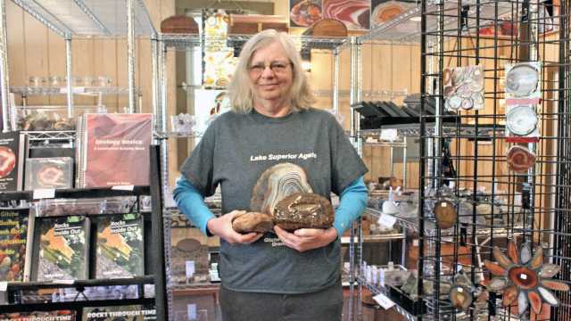 A visit with the Agate Lady in Grand Marais