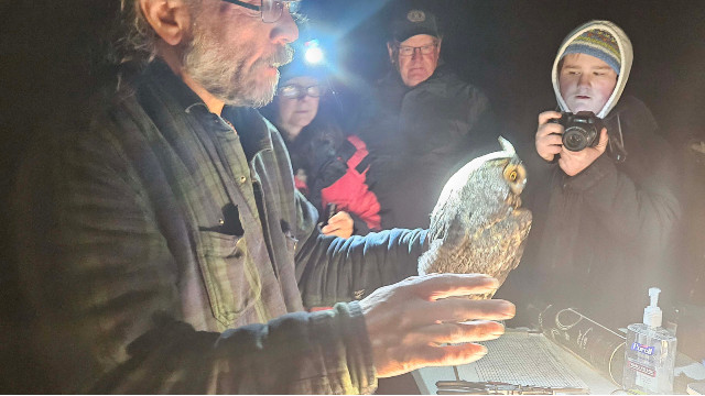 Meet the owl banding duo at Whitefish Point